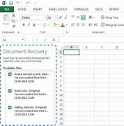 Image result for How to Recover Excel Document