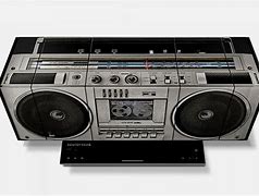 Image result for Vintage Boombox with White Speakers
