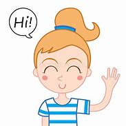 Image result for Say Hello Cartoon