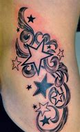 Image result for Star Tattoo with Swirls