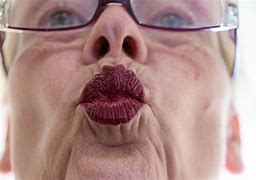 Image result for Old Lady with Lipstick
