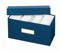 Image result for Personal Check Cardboard Storage Box