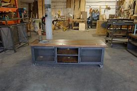 Image result for Industrial Metal Media Console