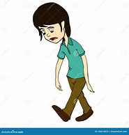 Image result for Sad Boy Walking Cartoon