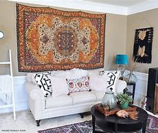 Image result for How to Hang Tapestry On Wall