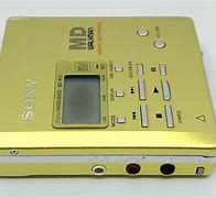 Image result for Sony MiniDisc Stereo Yellow
