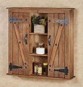 Image result for Wall Cabinet Shelf with Hooks