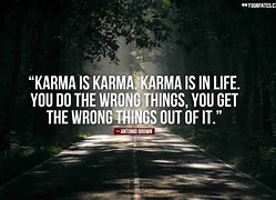 Image result for Quotes About Karma On Black Background