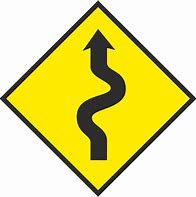 Image result for Sharp Corner Road Signs
