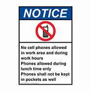 Image result for No Cell Phone Signs for Office