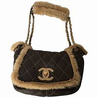 Image result for Shearling and Quilted Chanel Bag
