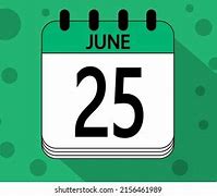 Image result for June 25 Calendar