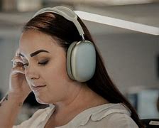 Image result for Apple Headphones On Head