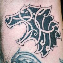 Image result for Norse Wolf Tattoo Designs