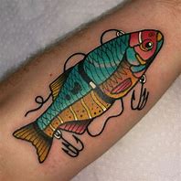 Image result for Fishing Lure Tattoo