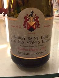 Image result for Ponsot Morey saint Denis Clos Monts Luisants Blanc