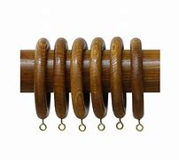 Image result for Wooden Curtain Rings with Clips
