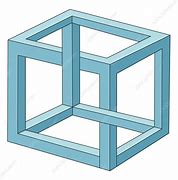 Image result for Necker Cube Optical Illusion
