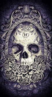 Image result for Gothic Skull Art Charcoal