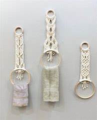 Image result for Macrame Towel Holder