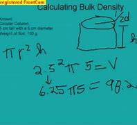 Image result for Bulk Density Chart