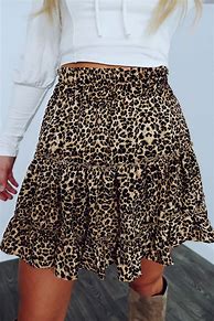 Image result for White Cheetah Skirt