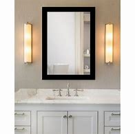 Image result for Black Framed Bathroom Mirrors