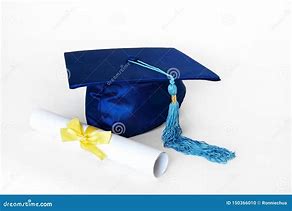 Image result for Blue Graduation Cap and Diploma