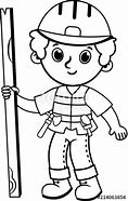 Image result for Worker Cartoon Black and White