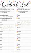 Image result for Employee Phone List Template