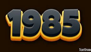 Image result for 1985 Number Logo