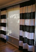 Image result for Black Horizontal Striped Curtains