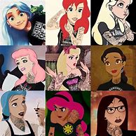 Image result for Punk Disney Princess Drawings