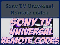 Image result for Sony TV Codes for Remote