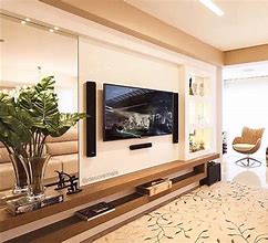 Image result for 55-Inch TV Wall Mounted in an Alcove