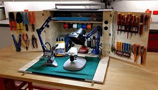 Image result for Small Electronics Workstation