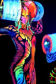 Image result for Glowing Body Paint
