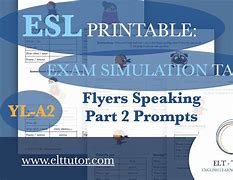 Image result for Flyers Speaking Part 2