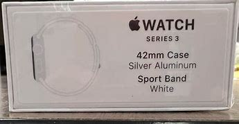 Image result for Apple Watch Series 3 GPS 42Mm Silver Aluminium Case with White Sport Band