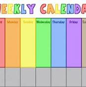 Image result for 16 Week Calendar Template