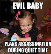 Image result for Evil Baby Meme