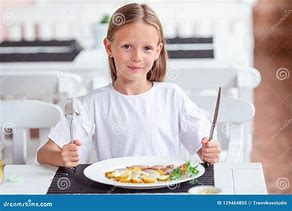 Image result for Girl Eating Dinner