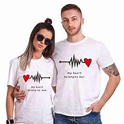 Image result for Couple Shirt Design