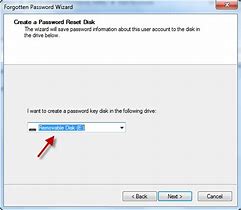 Image result for Password Reset Wizard Windows 7