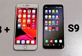 Image result for iPhone 8 Mext to Samsung S9