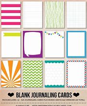 Image result for Blank Page Journaling Cards