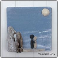 Image result for Beach Pebble Art Welcome Sign