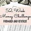 Image result for 52 Week Money Saving Challenge