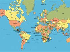 Image result for World Map Showing Countries