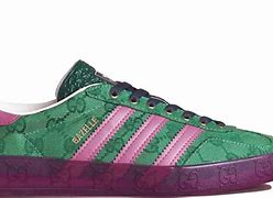 Image result for Adidas X Gucci Gazelle Green